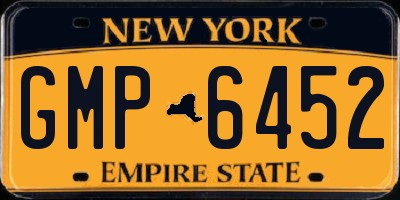 NY license plate GMP6452