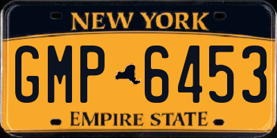 NY license plate GMP6453