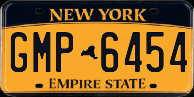NY license plate GMP6454