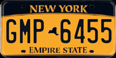 NY license plate GMP6455