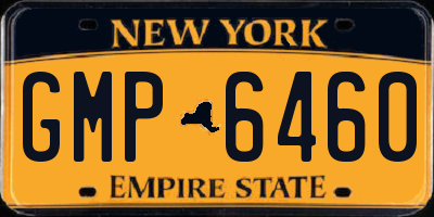 NY license plate GMP6460