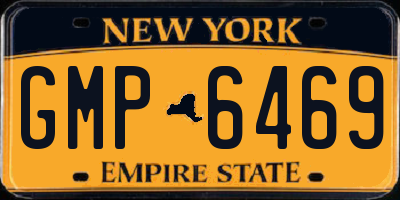 NY license plate GMP6469