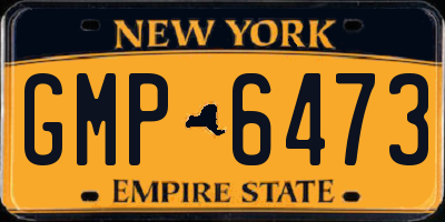 NY license plate GMP6473