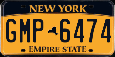 NY license plate GMP6474