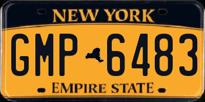 NY license plate GMP6483