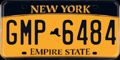 NY license plate GMP6484