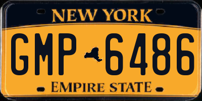 NY license plate GMP6486