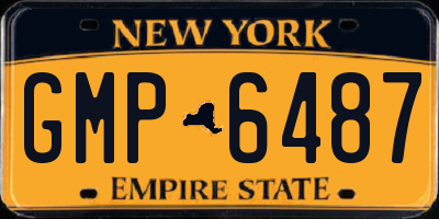 NY license plate GMP6487