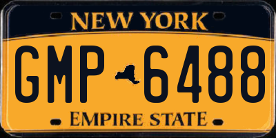 NY license plate GMP6488