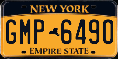 NY license plate GMP6490