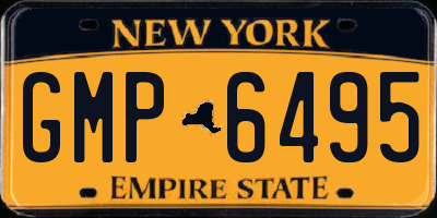 NY license plate GMP6495