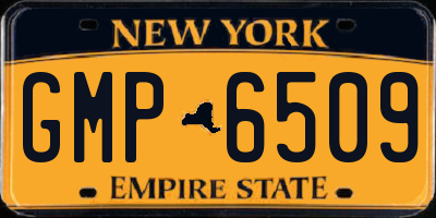 NY license plate GMP6509
