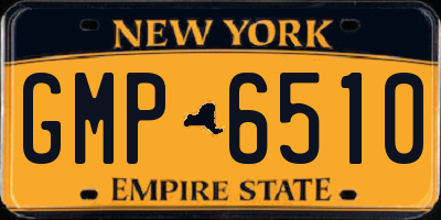 NY license plate GMP6510