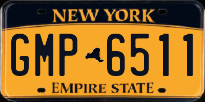 NY license plate GMP6511