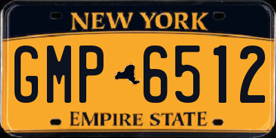 NY license plate GMP6512
