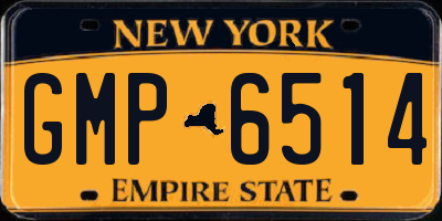 NY license plate GMP6514