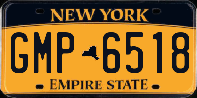 NY license plate GMP6518