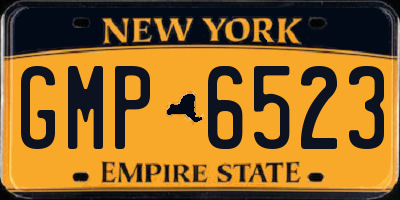 NY license plate GMP6523