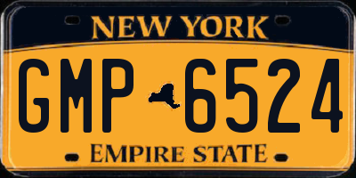 NY license plate GMP6524
