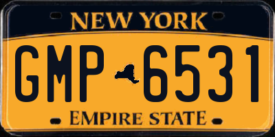 NY license plate GMP6531