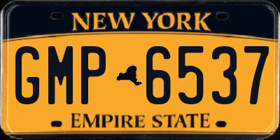 NY license plate GMP6537