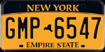 NY license plate GMP6547