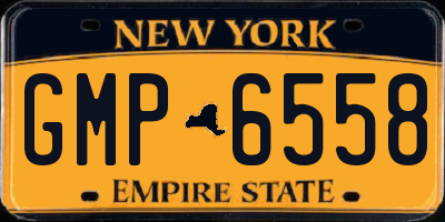 NY license plate GMP6558