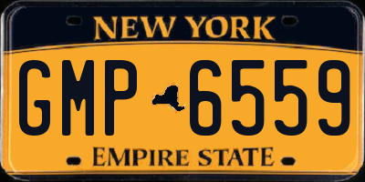 NY license plate GMP6559