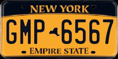 NY license plate GMP6567