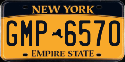 NY license plate GMP6570