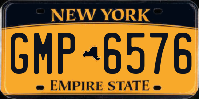 NY license plate GMP6576