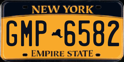 NY license plate GMP6582