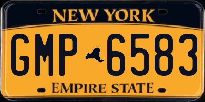 NY license plate GMP6583