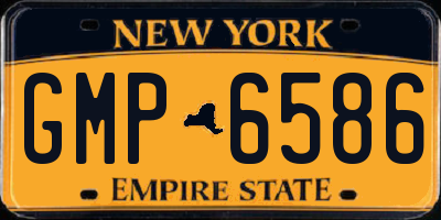 NY license plate GMP6586