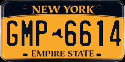 NY license plate GMP6614