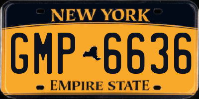 NY license plate GMP6636