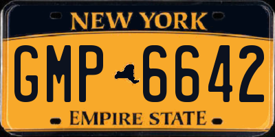 NY license plate GMP6642
