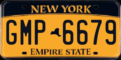 NY license plate GMP6679