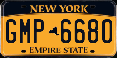 NY license plate GMP6680