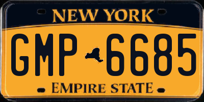 NY license plate GMP6685