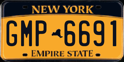 NY license plate GMP6691