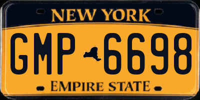 NY license plate GMP6698