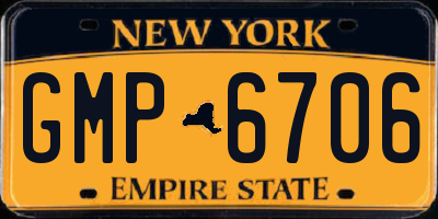 NY license plate GMP6706