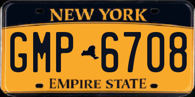 NY license plate GMP6708