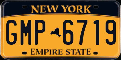 NY license plate GMP6719