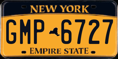 NY license plate GMP6727