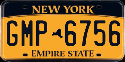 NY license plate GMP6756