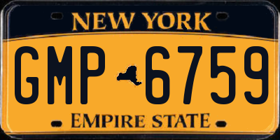 NY license plate GMP6759