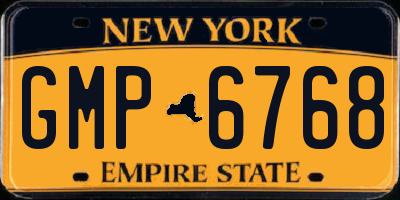 NY license plate GMP6768