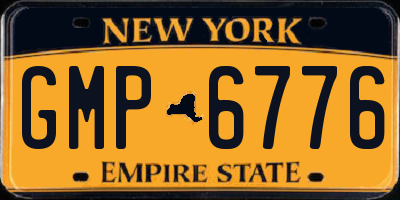 NY license plate GMP6776